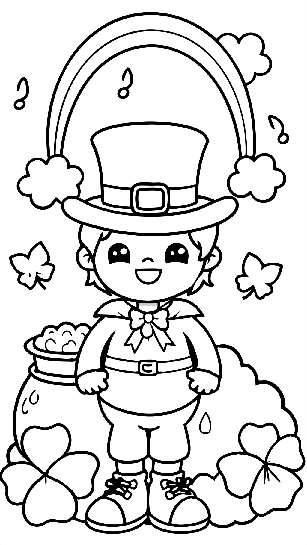 coloriages de leprechaun gratuit